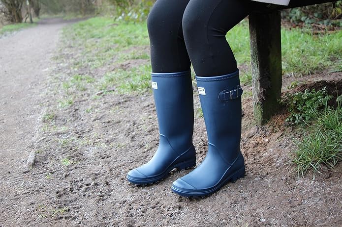 Town & Country Adjustable, unisex, Burford Wellies. Blue & Green WolfOnline