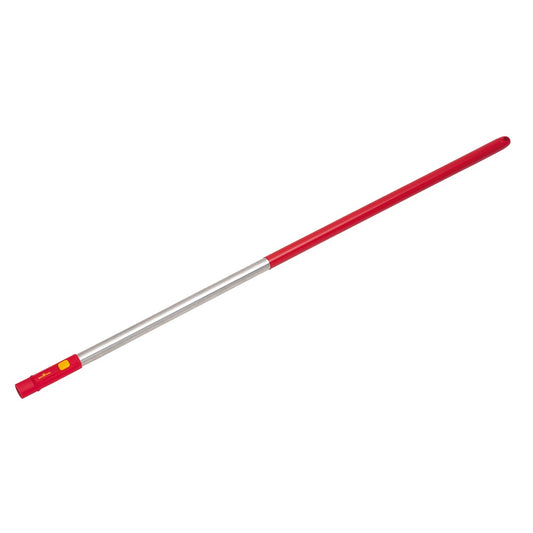 Wolf-Garten ZMI15 142 cm lightweight aluminium handle with red ergonomic grip, compatible with Multi-Change® garden tools."
