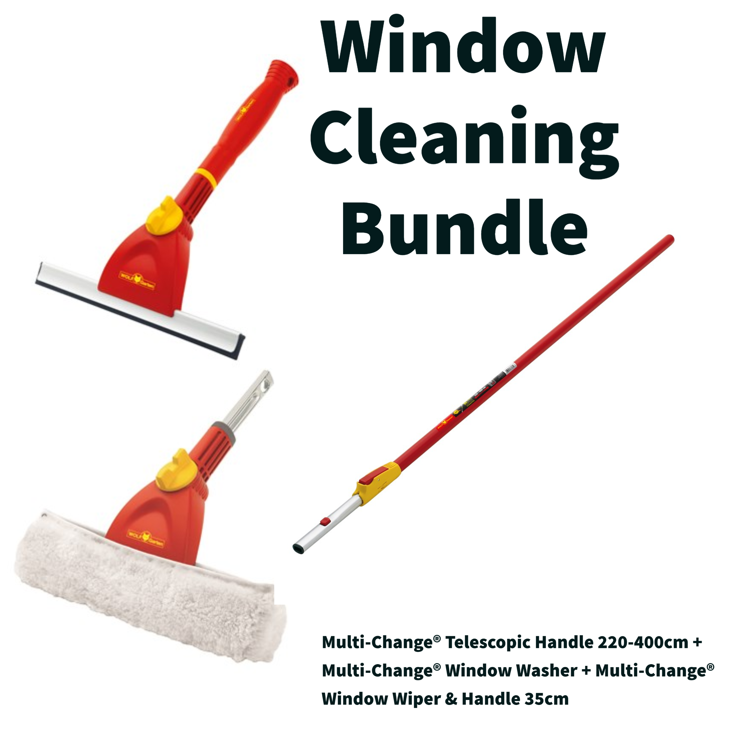 WOLF-Garten FWM Multi-Change Window Wiper and Small Handle