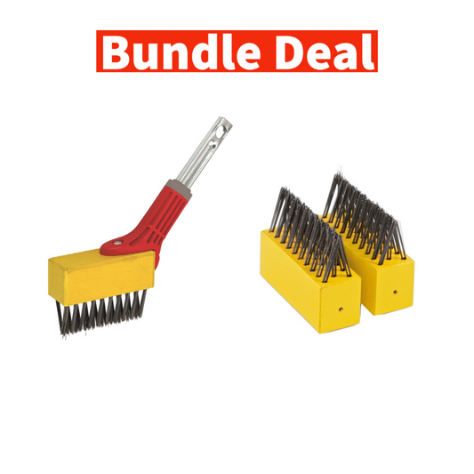 WOLF-Garten Multi-Change® Weeding Brush with two additional replacement heads