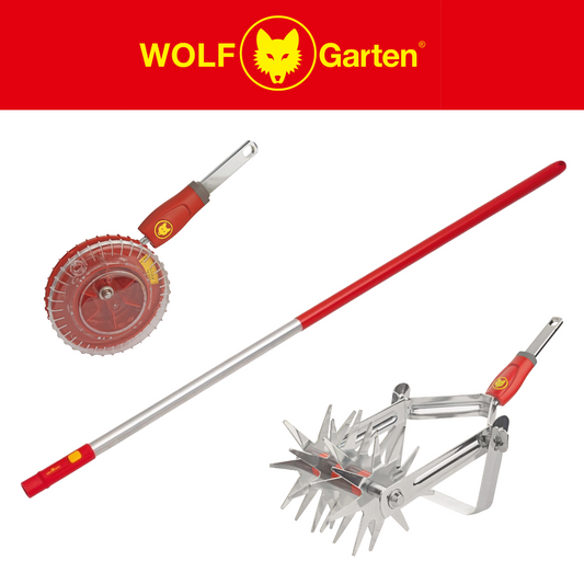 WOLF-Garten Multi-Change® DAS Soil Miller 15cm – Rotary Cultivator & EAM Seed Sower & ZMI15 Aluminium Handle – 142cm WolfOnline