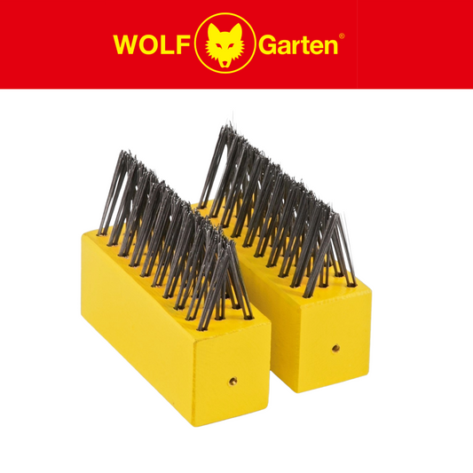 WOLF-Garten Multi-Change® Weeding Brush Heads (Twin Pack) – Steel Bristle Patio Cleaner Wolfonline