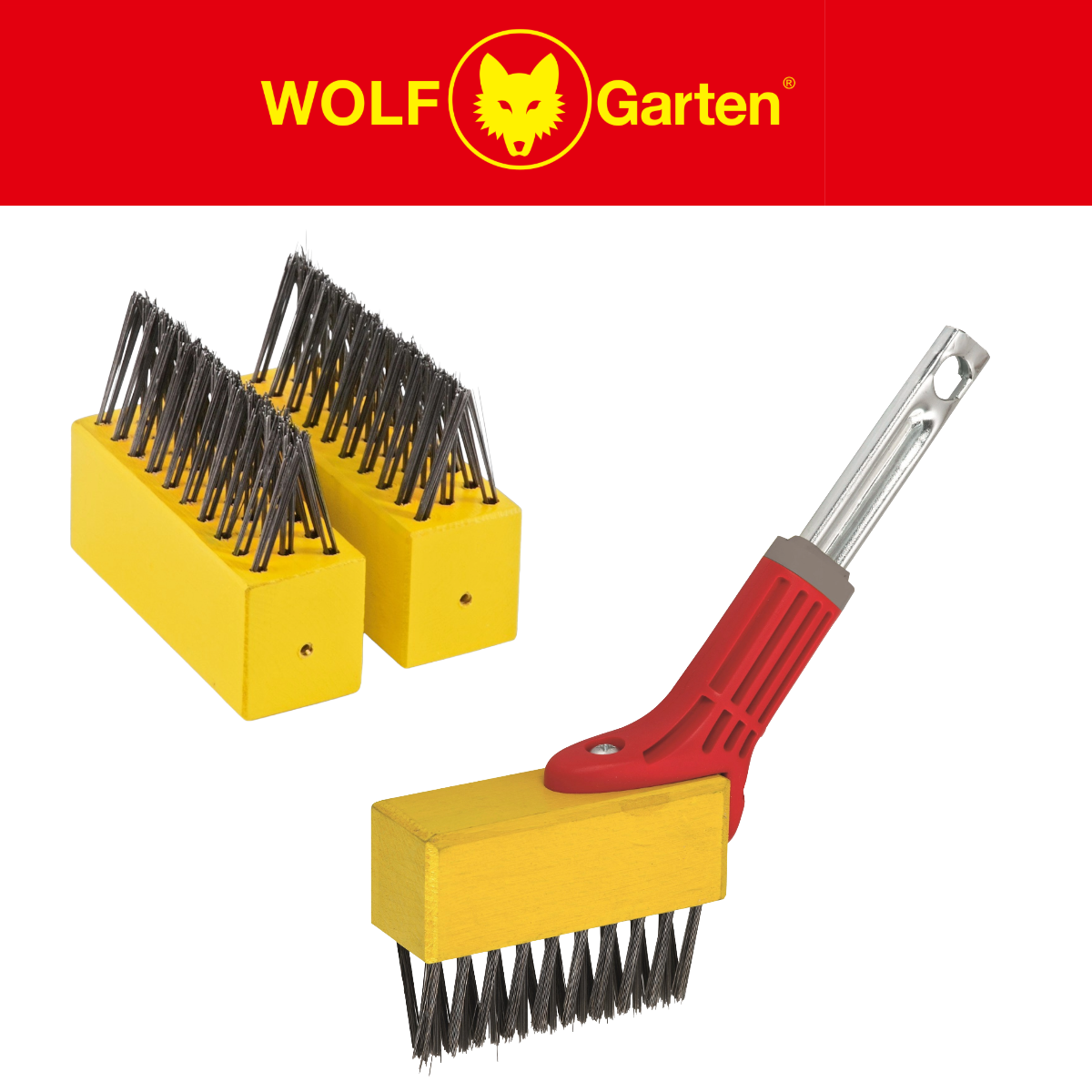 WOLF-Garten Multi-Change® FBM Weeding Brush & FBME Weeding Brush Heads Twin Pack Wolfonline