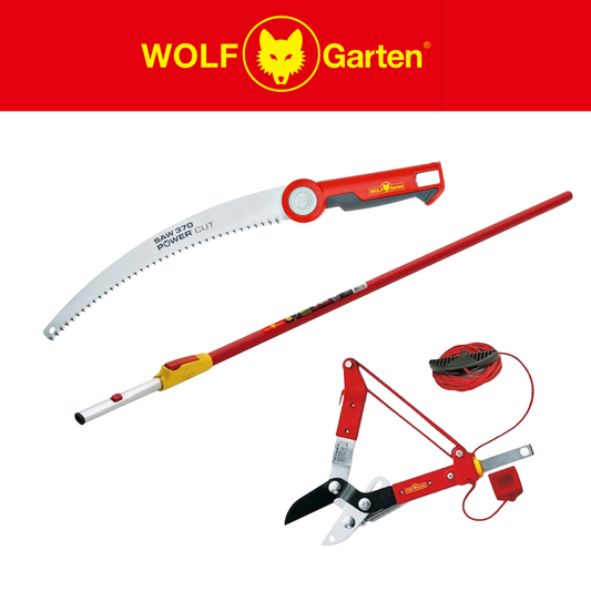 Wolf-Garten Multi-Change® PC370MS Pruning Saw & RCM Anvil Tree Lopper & ZMV4 Telescopic Handle WolfOnline