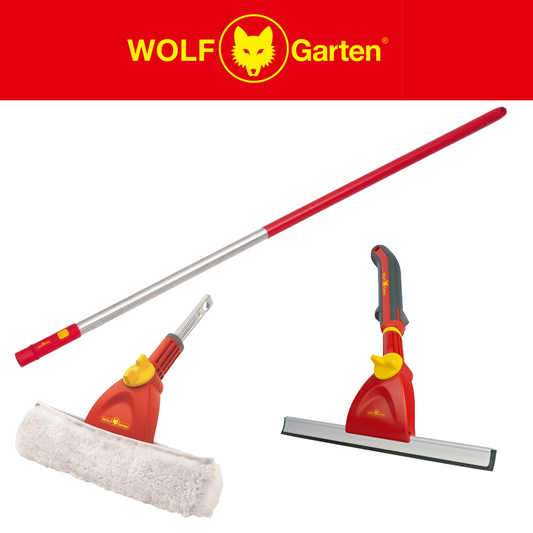 WOLF-Garten ZMI15 Multi-Change® Aluminium Handle – 142cm & EWM Window Washer & FWM Window Wiper WolfOnline