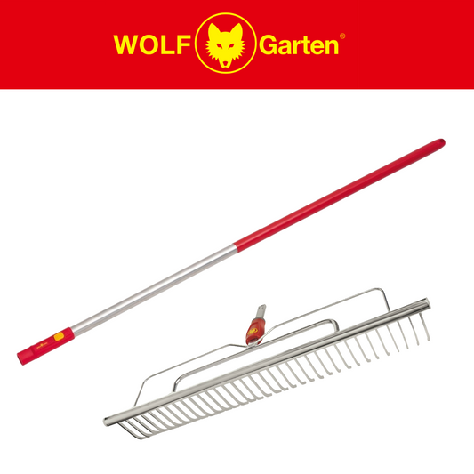 WOLF-Garten Multi-Change® UHM Longspan Rake 58cm & ZMI15 Aluminium Handle – 142cm WolfOnline