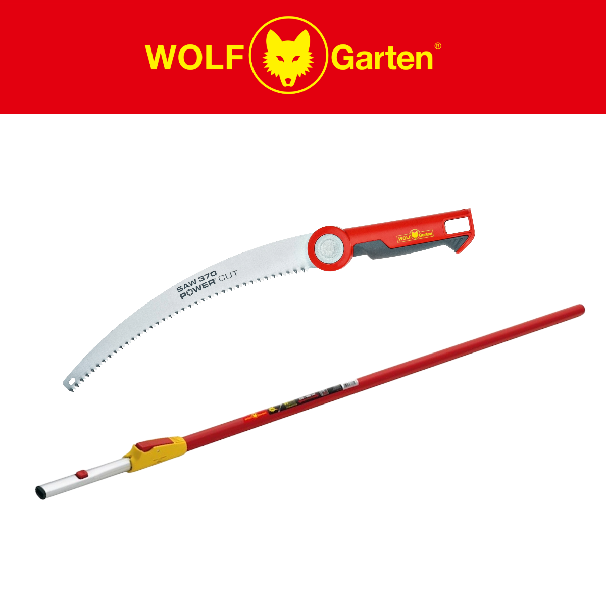 Wolf-Garten Multi-Change® PC370MS Pruning Saw & ZMV4 Telescopic Handle WolfOnline