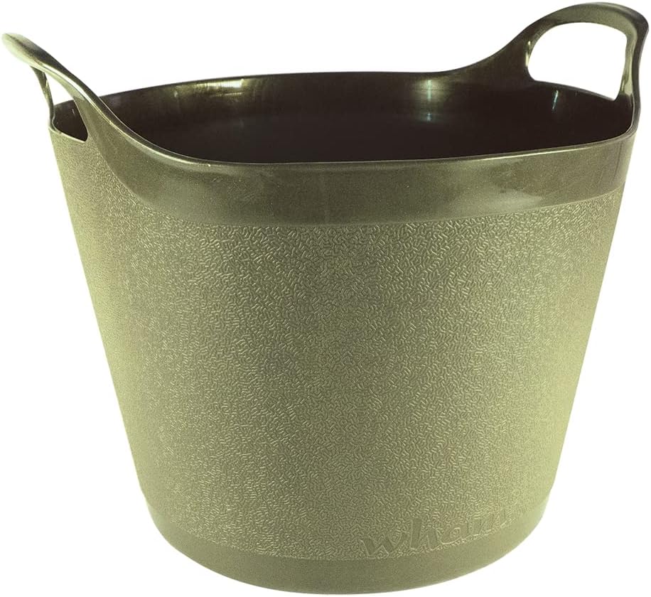 Flexi tubs from town & country.   green 15 litres, 25 litres, 40 litres