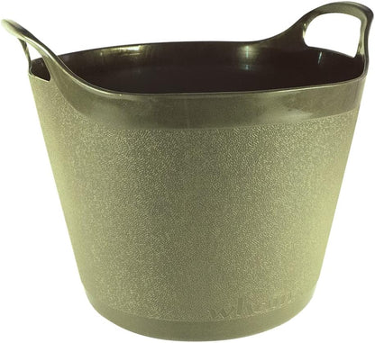 Round Flexi-tub.  Choice of  Green, Red or Grey in sizes 15L, 25L or 40L - WolfOnline