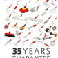 Collection of gardening tools with '35 Years Guarantee Made in Germany' text on a white background