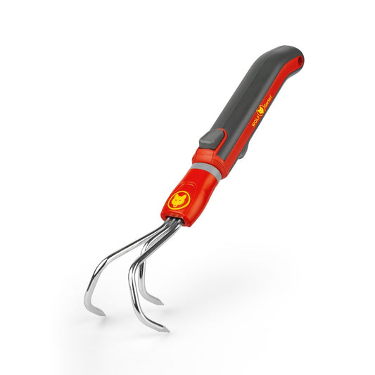 Hand cultivator tool for scarifying, aerating and breaking up soil in small beds