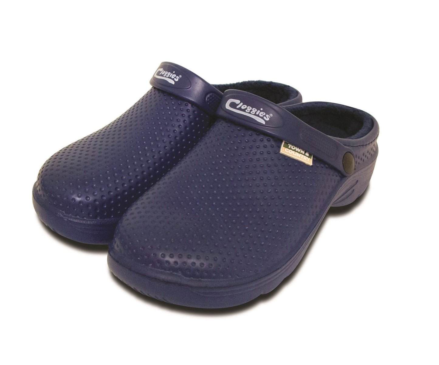 navy fleecy clogs/cloggies from town & country